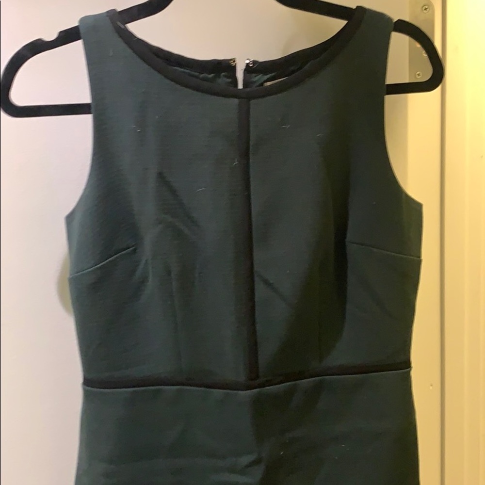 Hunter green shift dress